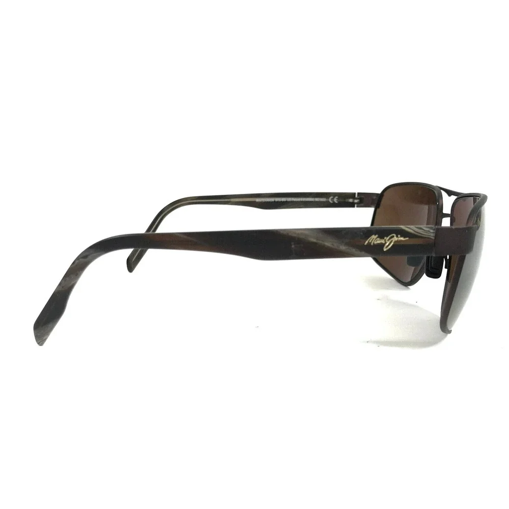 Maui Jim Sunglasses WHITEHAVEN MJ776-01M Brown Square Frames with Brown Lenses - Picture 4 of 12